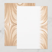 Champagne Light Brown Elegante Abstrakt Swirl Save The Date (Vorne/Hinten)