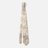Champagne Light Brown Small Square Dekorative Krawatte (Rückseite)