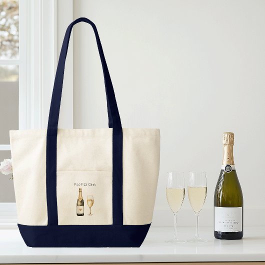 Champagne Lover mit Funny Sprichwort Tragetasche