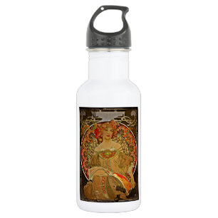 Champagne-Mädchen c1897 Edelstahlflasche