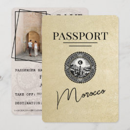 Champagne Marokko Pass Save the Date