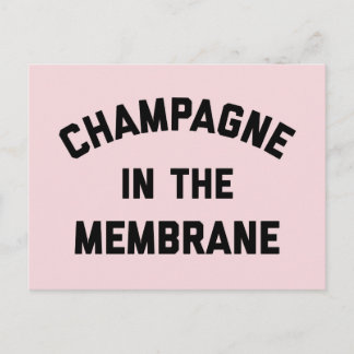 Champagne Membranfeuerzitat Postkarte