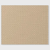 Champagne Metallic Diamond Muster Geschenkpapier (Flach)