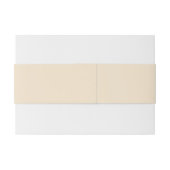 Champagne Metallic Solid Color | Classic | elegant Einladungsbanderole (Rückseitenbeispiel)