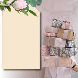 Champagne Metallic Solid Color | Classic | elegant Geschenkanhänger