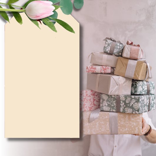 Champagne Metallic Solid Color | Classic | elegant Geschenkanhänger