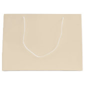 Champagne Metallic Solid Color | Classic | elegant Große Geschenktüte (Vorderseite)