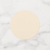 Champagne Metallic Solid Color | Classic | elegant Konfetti (Klein Vorderseite)
