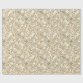 Champagne Metallischer Glitzer Bling Holiday Weihn Geschenkpapier (Flach)