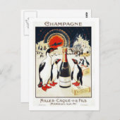 Champagne Miller-Caque & Fils Postkarte (Vorne/Hinten)