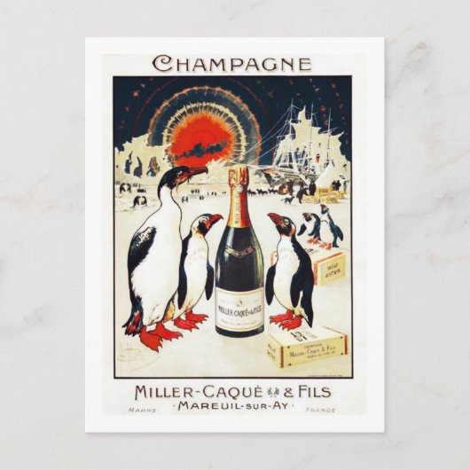 Champagne Miller-Caque & Fils Postkarte (Vorderseite)