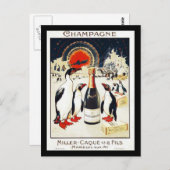 Champagne Miller-Caque & Fils Postkarte (Vorne/Hinten)