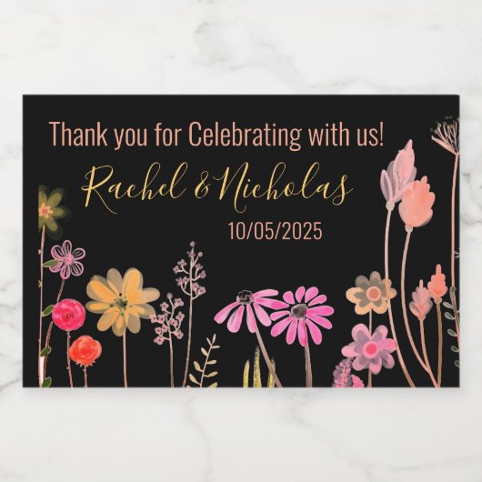 Champagne mini bottles favors personalized schaumweinetikett (Einzelnes Label)