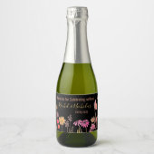 Champagne mini bottles favors personalized schaumweinetikett (Vorderseite)
