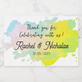 Champagne mini bottles favors personalized schaumweinetikett (Einzelnes Label)