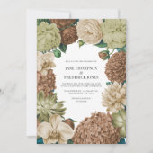 Champagne Mist, Willow Sage & Pebble Taupe Wedding Einladung (Vorderseite)