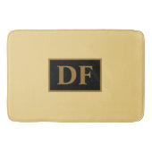 Champagne Mit Monogramm Bath Mat Badematte (Vorderseite)