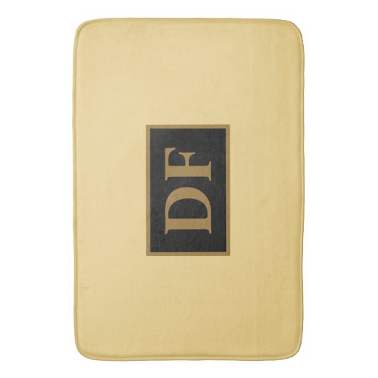 Champagne Mit Monogramm Bath Mat Badematte (Vorderseite Vertikal)