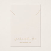 Champagne Necklace Pendant Display Card (Vorderseite)