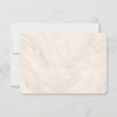 Champagne Neutral Pearl Bow Meal Choice RSVP Card (Rückseite)