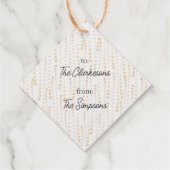 Champagne New Years Cheers Geschenkanhänger (Rückseite)