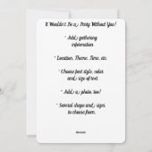 Champagne New Years Feiertagskarte (Rückseite)