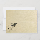 Champagne New York City Passport Dankeskarte (Rückseite)