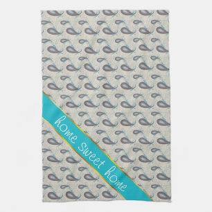 Champagne Paisley Pattern Geschirrtuch