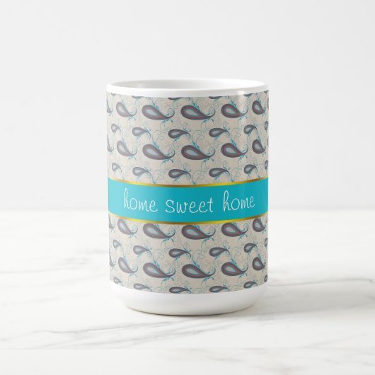 Champagne Paisley Pattern Kaffeetasse (Mittel)