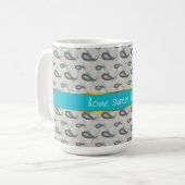 Champagne Paisley Pattern Kaffeetasse (Vorderseite Links)