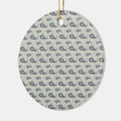 Champagne Paisley Pattern Keramik Ornament (Links)
