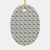 Champagne Paisley Pattern Keramikornament (Vorne)