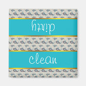 Champagne Paisley Pattern Magnet (Vorne)