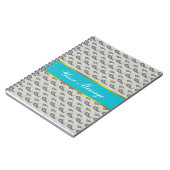 Champagne Paisley Pattern Notizblock (Linke Seite)