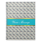 Champagne Paisley Pattern Notizblock (Vorderseite)