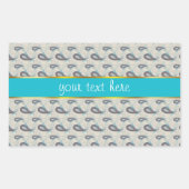 Champagne Paisley Pattern Rechteckiger Aufkleber (Vorderseite)