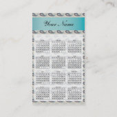 Champagne Paisley Pattern Visitenkarte (Rückseite)