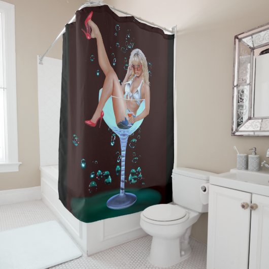 CHAMPAGNE PARTY DUSCHVORHANG (Beispiel)