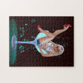 CHAMPAGNE PARTY GIRL PUZZLE (Horizontal)
