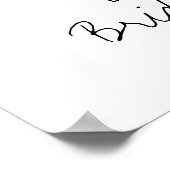 Champagne Peonies Floral Brautparty Willkommen Poster (Ecke)