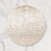 Champagne & Perlen-Junggesellinnenabschied Danke Geschenkanhänger (Rückseite)