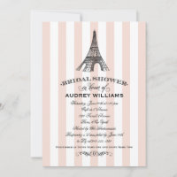 Champagne Pink Paris Eiffel Tower Brautparty