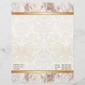 Champagne Pink Rose Elegance Briefbogen (Vorderseite)