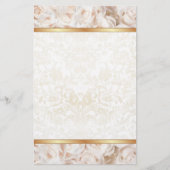 Champagne Pink Rose Elegance Briefpapier (Vorderseite)