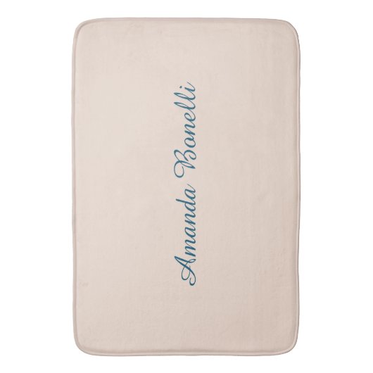 Champagne Pink Schlicht Einfach Minimalistisch mod Badematte (Vorderseite Vertikal)