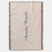 Champagne Pink Schlicht Einfach Minimalistisch mod Decke (Vorderseite Vertikal)