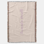 Champagne Pink Schlicht Einfach Minimalistisch mod Decke (Vorderseite Vertikal)