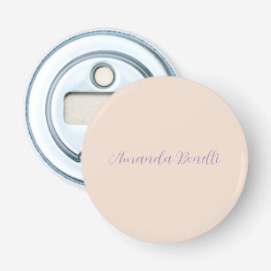 Champagne Pink Schlicht Einfach Minimalistisch mod Flaschenöffner
