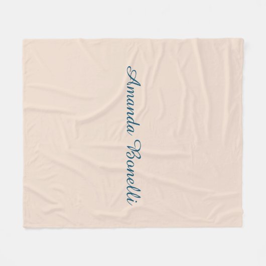 Champagne Pink Schlicht Einfach Minimalistisch mod Fleecedecke (Vorderseite (Horizontal))