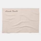 Champagne Pink Schlicht Einfach Minimalistisch mod Geschirrtuch (Horizontal)